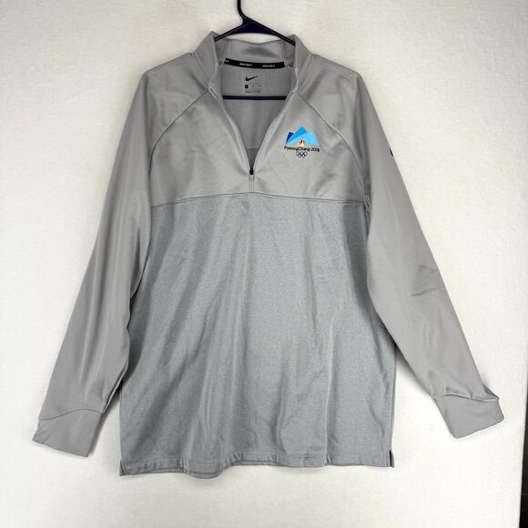 Official Pyeong Chang 2018 Olympics Nike Golf Mens Quarter Zip Sweater Size XL - Picture 7 of 11